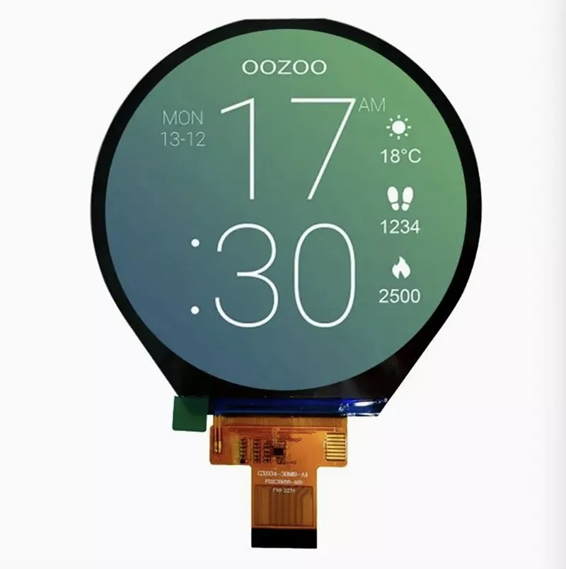 Modulo TFT IPS rotondo da 3,4 pollici 800x800